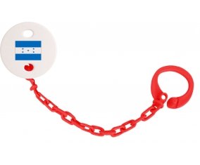 Attache-tétine Drapeau Honduras couleur Rouge