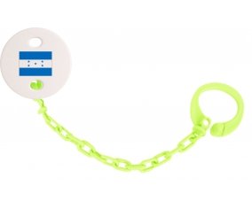 Attache-tétine Drapeau Honduras couleur Verte