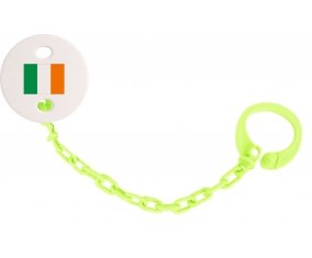 Attache-sucette Drapeau Irlande couleur Verte