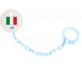 Attache-sucette Drapeau Italie couleur Bleu ciel