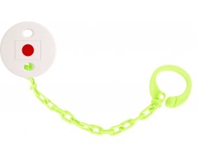 Attache-sucette Drapeau Japon couleur Verte