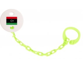 Attache-tétine Drapeau Libye couleur Verte