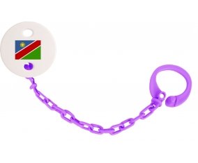 Attache-sucette Drapeau Namibie couleur Violet