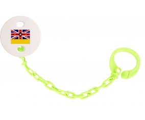 Attache-sucette Drapeau Niue couleur Verte