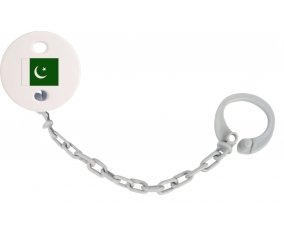 Attache-tétine Drapeau Pakistan couleur Grise