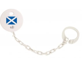 Attache-tétine Drapeau Écosse couleur Blanc