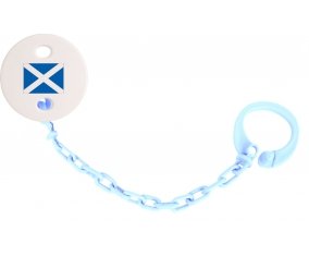 Attache-tétine Drapeau Écosse couleur Bleu ciel
