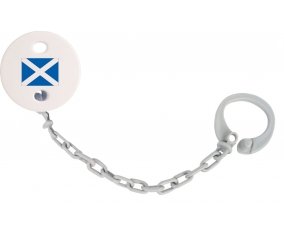 Attache-tétine Drapeau Écosse couleur Grise