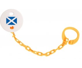 Attache-tétine Drapeau Écosse couleur Orange
