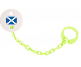 Attache-tétine Drapeau Écosse couleur Verte