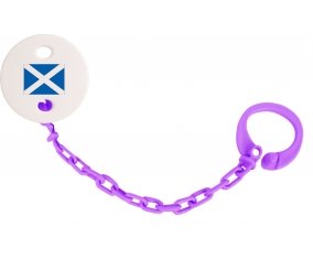 Attache-tétine Drapeau Écosse couleur Violet