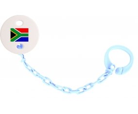Attache-sucette Drapeau Afrique du Sud couleur Bleu ciel