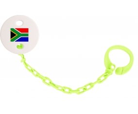 Attache-sucette Drapeau Afrique du Sud couleur Verte