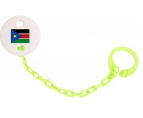 Attache-sucette Drapeau Soudan du sud couleur Verte