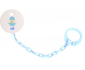 Attache-sucette Empreinte My Identity Argentine couleur Bleu ciel