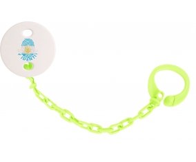 Attache-sucette Empreinte My Identity Argentine couleur Verte