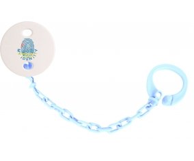 Attache-tetine Empreinte My Identity Aruba couleur Bleu ciel