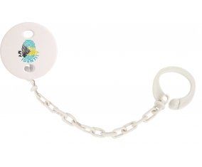 Attache-sucette Empreinte My Identity Bahamas couleur Blanc