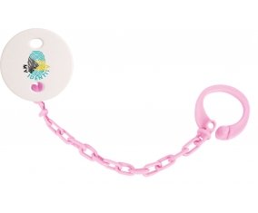 Attache-sucette Empreinte My Identity Bahamas couleur Rose clair