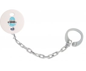 Attache-tétine Empreinte My Identity Bostwana couleur Grise
