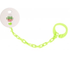 Attache-sucette Empreinte My Identity Bulgarie couleur Verte