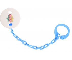 Attache-tetine Empreinte My Identity Cameroun couleur Bleu turquoise