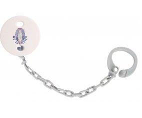 Attache-sucette Empreinte My Identity Guam couleur Grise