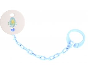 Attache-tetine Empreinte My Identity Kazakhstan couleur Bleu ciel