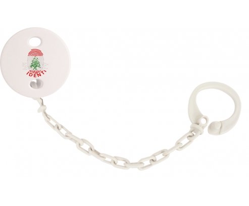 Attache-sucette Empreinte My Identity Liban couleur Blanc