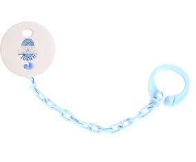 Attache-tetine Empreinte My Identity Nicaragua couleur Bleu ciel
