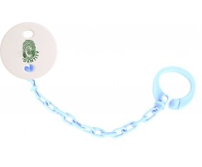 Attache-sucette Empreinte My Identity Pakistan couleur Bleu ciel