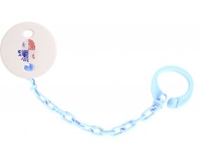 Attache-tetine Empreinte My Identity Panama couleur Bleu ciel