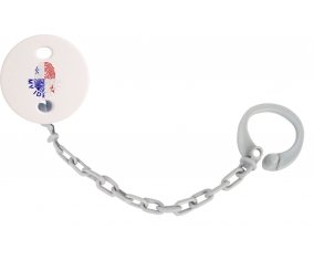 Attache-tetine Empreinte My Identity Panama couleur Grise