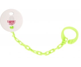 Attache-tétine Empreinte My Identity Pologne couleur Verte