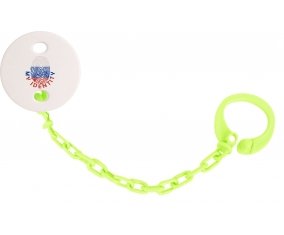 Attache-tetine Empreinte My Identity Russie couleur Verte
