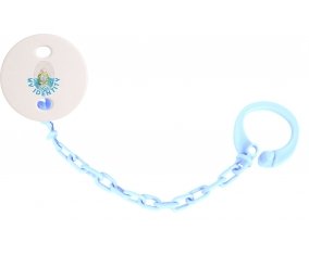 Attache-sucette Empreinte My Identity Saint Marin couleur Bleu ciel