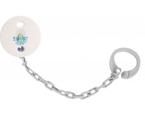 Attache-sucette Empreinte My Identity Saint Marin couleur Grise