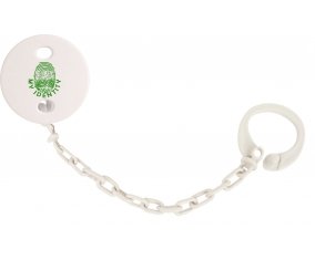 Attache-tetine Empreinte My Identity Arabie Saoudite couleur Blanc