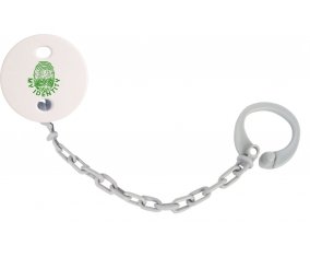 Attache-tetine Empreinte My Identity Arabie Saoudite couleur Grise