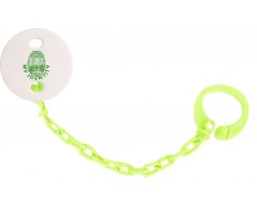 Attache-tetine Empreinte My Identity Arabie Saoudite couleur Verte