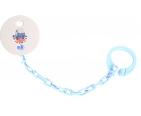 Attache-tetine Empreinte My Identity Slovénie couleur Bleu ciel