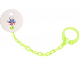 Attache-tetine Empreinte My Identity Slovénie couleur Verte