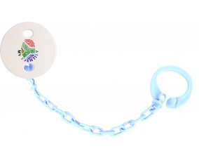 Attache-tetine Empreinte My Identity Afrique du Sud couleur Bleu ciel