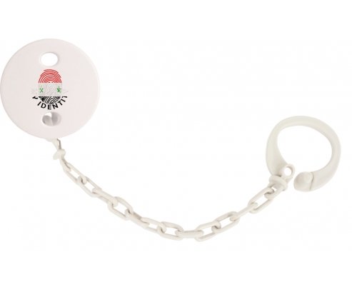 Attache-sucette Empreinte My Identity République arabe syrienne couleur Blanc