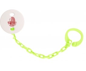 Attache-tetine Empreinte My Identity Tonga couleur Verte