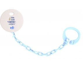 Attache-sucette Empreinte My Identity Uruguay couleur Bleu ciel