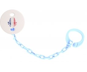 Attache-tetine Empreinte My Identity Wallis et Futuna couleur Bleu ciel