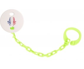 Attache-tetine Empreinte My Identity Wallis et Futuna couleur Verte