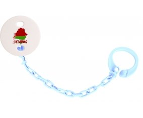 Attache-tetine Belarus maps couleur Bleu ciel