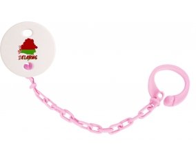 Attache-tetine Belarus maps couleur Rose clair
